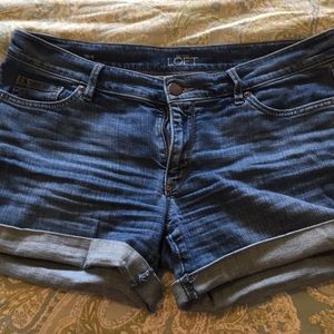 LOFT jean cut off shorts size 6